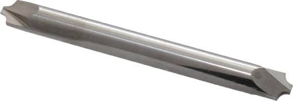 ProMax - 0.078" Radius, 1/4" Mill Diam, 2 Flute Solid Carbide Corner Rounding End Mill - Double End, Uncoated, 2-1/2" OAL, 1/4" Shank Diam - Americas Industrial Supply
