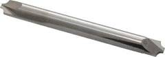 ProMax - 0.078" Radius, 1/4" Mill Diam, 2 Flute Solid Carbide Corner Rounding End Mill - Double End, Uncoated, 2-1/2" OAL, 1/4" Shank Diam - Americas Industrial Supply