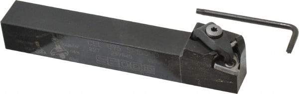 Seco - External Thread, Left Hand Cut, 3/4" Shank Width x 3/4" Shank Height Indexable Threading Toolholder - 5" OAL, 16EL Insert Compatibility, CE Toolholder, Series Snap Tap - Americas Industrial Supply