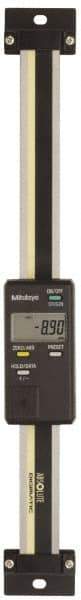 Mitutoyo - 0 to 4 Inch, 0.01mm Resolution Vertical Electronic Linear Scale - 0.001 Inch Accuracy, Data Output, SR44 Battery - Americas Industrial Supply