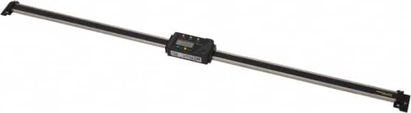 Mitutoyo - 0 to 24 Inch, 0.01mm Resolution Horizontal Electronic Linear Scale - 0.002 Inch Accuracy, Data Output, SR44 Battery - Americas Industrial Supply