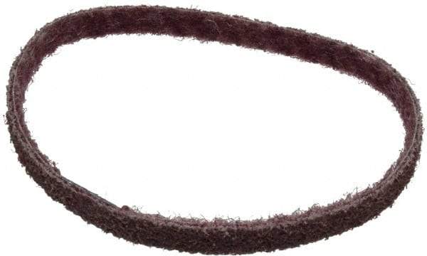 Brite Star - 1/2" Wide x 18" OAL, Aluminum Oxide Abrasive Belt - Aluminum Oxide, Medium, Nonwoven, Series SC-BS - Americas Industrial Supply