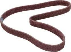 Brite Star - 1" Wide x 42" OAL, Aluminum Oxide Abrasive Belt - Aluminum Oxide, Medium, Nonwoven, Series SC-BS - Americas Industrial Supply