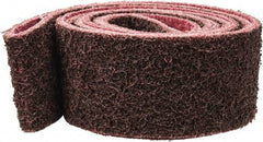 Brite Star - 2" Wide x 72" OAL, Aluminum Oxide Abrasive Belt - Aluminum Oxide, Medium, Nonwoven, Series SC-LS - Americas Industrial Supply