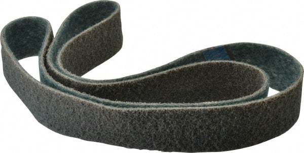 Brite Star - 2" Wide x 72" OAL, Aluminum Oxide Abrasive Belt - Aluminum Oxide, Very Fine, Nonwoven, Series SC-BS - Americas Industrial Supply