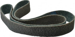 Brite Star - 2" Wide x 72" OAL, Aluminum Oxide Abrasive Belt - Aluminum Oxide, Very Fine, Nonwoven, Series SC-BS - Americas Industrial Supply