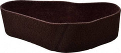 Brite Star - 4" Wide x 36" OAL, Aluminum Oxide Abrasive Belt - Aluminum Oxide, Medium, Nonwoven, Series SC-BS - Americas Industrial Supply