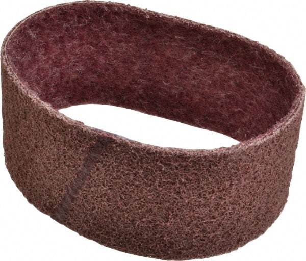 Brite Star - 3" Wide x 18" OAL, Aluminum Oxide Abrasive Belt - Aluminum Oxide, Medium, Nonwoven, Series SC-BS - Americas Industrial Supply