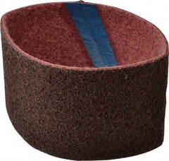Brite Star - 3-1/2" Wide x 15-1/2" OAL, Silicon Carbide Abrasive Belt - Silicon Carbide, Medium, Nonwoven, Series SC-LS - Americas Industrial Supply