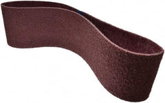 Brite Star - 6" Wide x 48" OAL, Aluminum Oxide Abrasive Belt - Aluminum Oxide, Medium, Nonwoven, Series SC-BS - Americas Industrial Supply