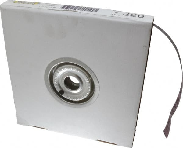 Tru-Maxx - 1" x 50 Yd 320 Grit Aluminum Oxide Cloth Roll - Extra Fine Grade, J Weighted Backing - Americas Industrial Supply