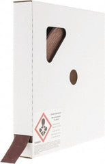 Tru-Maxx - 1" x 50 Yd 240 Grit Aluminum Oxide Cloth Roll - Very Fine Grade, J Weighted Backing - Americas Industrial Supply