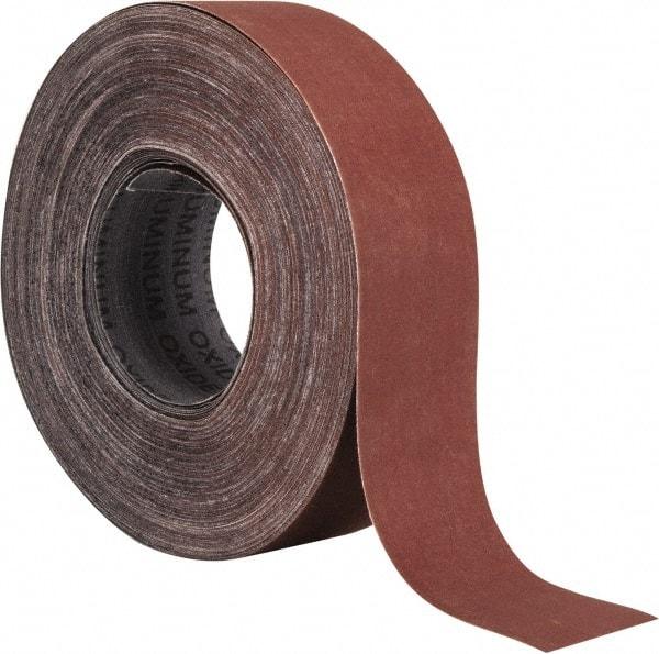 Tru-Maxx - 2" x 50 Yd 500 Grit Aluminum Oxide Cloth Roll - Super Fine Grade, J Weighted Backing - Americas Industrial Supply