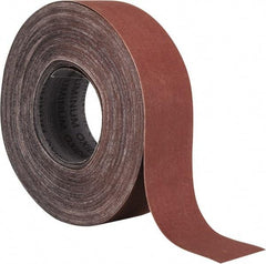 Tru-Maxx - 2" x 50 Yd 500 Grit Aluminum Oxide Cloth Roll - Super Fine Grade, J Weighted Backing - Americas Industrial Supply