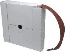 Tru-Maxx - 2" x 50 Yd 240 Grit Aluminum Oxide Cloth Roll - Very Fine Grade, J Weighted Backing - Americas Industrial Supply