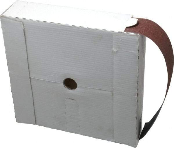 Tru-Maxx - 2" x 50 Yd 100 Grit Aluminum Oxide Cloth Roll - Fine Grade, J Weighted Backing - Americas Industrial Supply