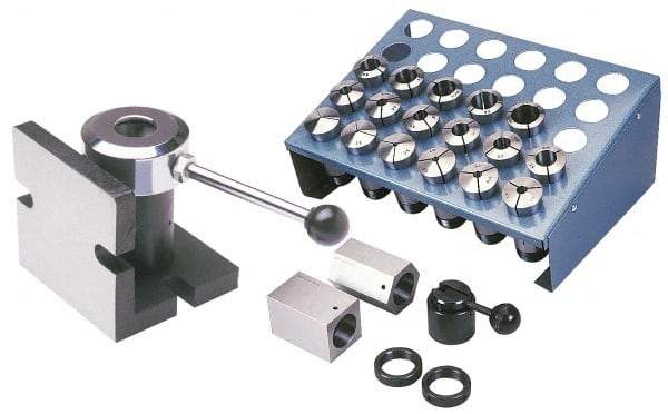 Import - 24 Piece, 1/16" to 1-1/16" Capacity, 5C Round Collet Set - Exact Industrial Supply