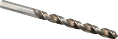 Interstate - 21/64" 140° High Speed Steel Jobber Drill - Bright Finish, Right Hand Cut, Spiral Flute, Straight Shank, 4-5/8" OAL, Standard Point - Americas Industrial Supply
