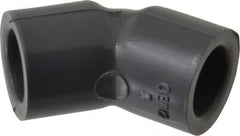 Value Collection - 1/4" PVC Plastic Pipe 45° Elbow - Schedule 80, Slip End Connections - Americas Industrial Supply