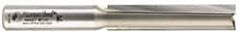 Amana Tool - 1/2" Diam, 1/2" Shank Diam, 2-1/2" Length of Cut, 2 Flute Straight Plunge Router Bit - 4-1/2" Overall Length, Carbide Tipped - Americas Industrial Supply