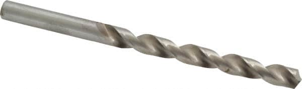 Interstate - Letter I 140° High Speed Steel Jobber Drill - Bright Finish, Right Hand Cut, Spiral Flute, Straight Shank, 4-1/8" OAL, Standard Point - Americas Industrial Supply