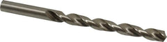 Interstate - Letter O 140° High Speed Steel Jobber Drill - Bright Finish, Right Hand Cut, Spiral Flute, Straight Shank, 4-1/2" OAL, Standard Point - Americas Industrial Supply