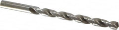 Interstate - Letter Q 140° High Speed Steel Jobber Drill - Bright Finish, Right Hand Cut, Spiral Flute, Straight Shank, 4-3/4" OAL, Standard Point - Americas Industrial Supply