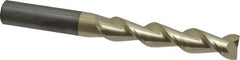 Accupro - 5/8", 3-1/4" LOC, 5/8" Shank Diam, 6" OAL, 2 Flute, Solid Carbide Square End Mill - Single End, ZrN Finish, Spiral Flute, 45° Helix, Centercutting, Right Hand Cut, Right Hand Flute - Americas Industrial Supply