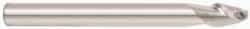 Accupro - 3/4" Diam, 1-5/8" LOC, 2 Flute Solid Carbide Ball End Mill - Uncoated, Single End, 4" OAL, 3/4" Shank Diam, Spiral Flute - Americas Industrial Supply