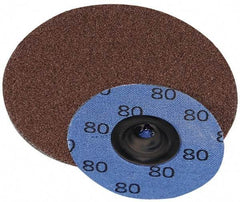 Superior Abrasives - 3" Disc Diam, 100 Grit, Aluminum Oxide Quick Change Disc - Type S Attaching System, Coated, Fine Grade - Americas Industrial Supply