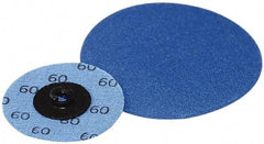 Superior Abrasives - 3" Disc Diam, 120 Grit, Zirconia Alumina Quick Change Disc - Type S Attaching System, Coated, Fine Grade - Americas Industrial Supply