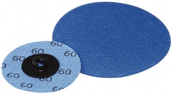 Superior Abrasives - 2" Disc Diam, 50 Grit, Zirconia Alumina Quick Change Disc - Type S Attaching System, Coated, Coarse Grade - Americas Industrial Supply
