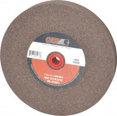 Camel Grinding Wheels - 46 Grit Aluminum Oxide Bench & Pedestal Grinding Wheel - 7" Diam x 1" Hole x 1" Thick, 3760 Max RPM, M Hardness, Coarse Grade , Vitrified Bond - Americas Industrial Supply