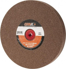 Camel Grinding Wheels - 60 Grit Aluminum Oxide Bench & Pedestal Grinding Wheel - 8" Diam x 1-1/4" Hole x 1" Thick, 3600 Max RPM, M Hardness, Medium Grade , Vitrified Bond - Americas Industrial Supply