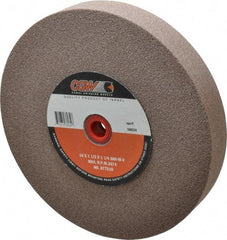 Camel Grinding Wheels - 60 Grit Aluminum Oxide Bench & Pedestal Grinding Wheel - 10" Diam x 1-1/4" Hole x 1-1/2" Thick, 2483 Max RPM, M Hardness, Medium Grade , Vitrified Bond - Americas Industrial Supply