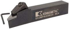 Kennametal - DVJN, Right Hand Cut, 1" Shank Height x 1" Shank Width, Negative Rake Indexable Turning Toolholder - 6" OAL, VN.. 432 Insert Compatibility, Series Kenclamp - Americas Industrial Supply