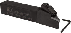 Kennametal - DVJN, Left Hand Cut, 3° Lead Angle, 1" Shank Height x 1" Shank Width, Negative Rake Indexable Turning Toolholder - 6" OAL, VN.. Insert Compatibility, Series Kenclamp - Americas Industrial Supply