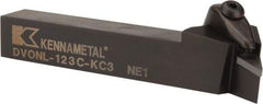 Kennametal - DVON, Left Hand Cut, 17.5° Lead Angle, 3/4" Shank Height x 3/4" Shank Width, Negative Rake Indexable Turning Toolholder - 5" OAL, VN..33. Insert Compatibility, Series Kenclamp - Americas Industrial Supply