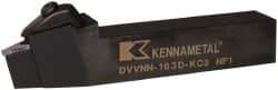 Kennametal - DVVN, Neutral Cut, 0° Lead Angle, 1" Shank Height x 1" Shank Width, Negative Rake Indexable Turning Toolholder - 6" OAL, VN..33. Insert Compatibility, Series Kenclamp - Americas Industrial Supply