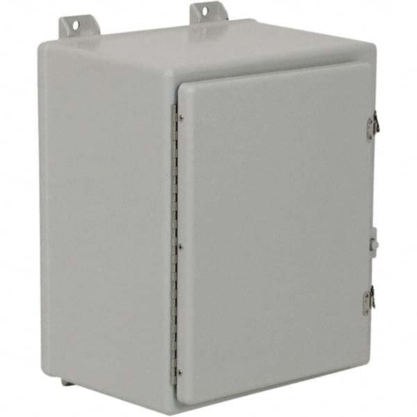 Wiegmann - NEMA 4X Fiberglass Standard Enclosure with Continuous Hinge Cover - Americas Industrial Supply