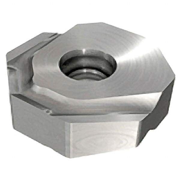Iscar - ONHU0806 Grade IC910 Carbide Milling Insert - AlTiN Finish, 0.2362" Thick, 0.803" Inscribed Circle, 0.4mm Corner Radius - Americas Industrial Supply