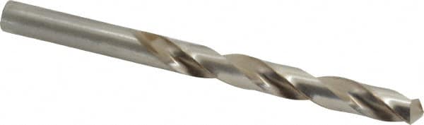 Interstate - 27/64" 118° High Speed Steel Jobber Drill - Bright Finish, Right Hand Cut, Spiral Flute, Straight Shank, 5-3/8" OAL, Standard Point - Americas Industrial Supply