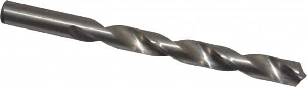 Interstate - 7/16" 118° High Speed Steel Jobber Drill - Bright Finish, Right Hand Cut, Spiral Flute, Straight Shank, 5-1/2" OAL, Standard Point - Americas Industrial Supply
