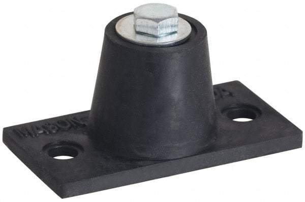 Mason Ind. - 1/2-13 Bolt Thread, 5-1/2" Long x 3-5/16" Wide x 2-3/4" High Stud Mount Leveling Pad & Mount - 260 Max Lb Capacity - Americas Industrial Supply