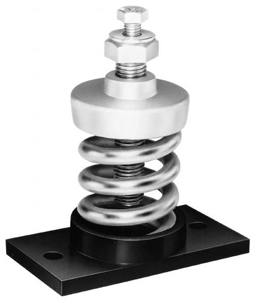Mason Ind. - 3/8-16 Bolt Thread, 3-5/8" Long x 2-1/4" Wide x 4-1/4" High Stud Mount Leveling Pad & Mount - 310 Max Lb Capacity - Americas Industrial Supply