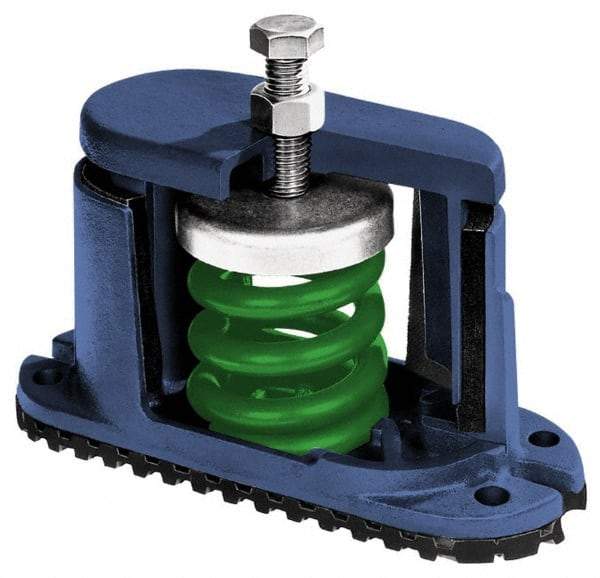 Mason Ind. - 1/2 x 4 Bolt Thread, 5-3/4" Long x 2-3/4" Wide x 5-5/8" High Stud Mount Leveling Pad & Mount - 750 Max Lb Capacity - Americas Industrial Supply