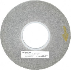 3M - 8" Diam, 1/2" Face Width, 3" Center Hole, Fine Grade, Silicon Carbide Deburring Wheel - Convolute, Hard Density 8 Grade, 4,500 RPM - Americas Industrial Supply