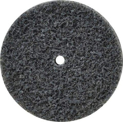 3M - 1-1/2" Diam, 1/4" Face Width, 1/8" Center Hole, Fine Grade, Silicon Carbide Deburring Wheel - Unitized, Soft Density 2 Grade, 20,100 RPM - Americas Industrial Supply