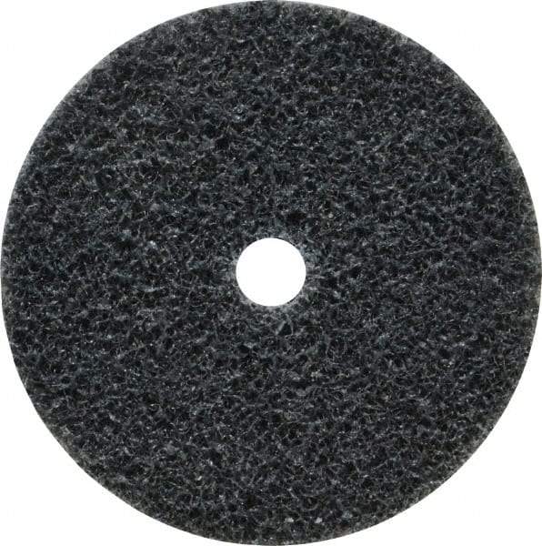 3M - 2" Diam, 1/4" Face Width, 1/4" Center Hole, Fine Grade, Silicon Carbide Deburring Wheel - Unitized, Soft Density 2 Grade, 16,100 RPM - Americas Industrial Supply