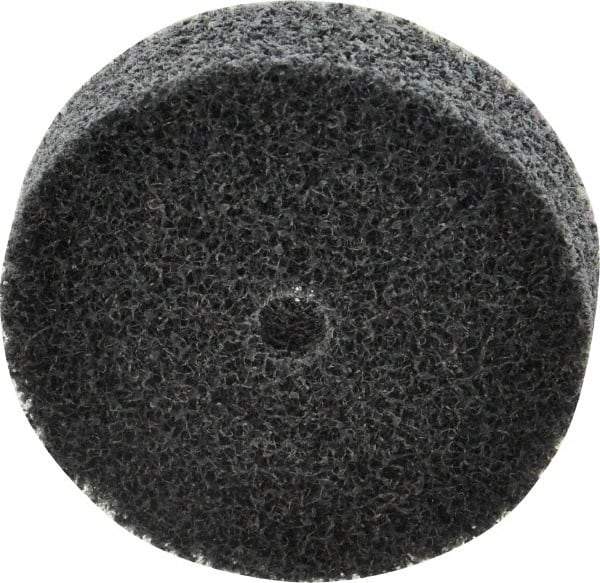 3M - 2" Diam, 1/2" Face Width, 1/4" Center Hole, Fine Grade, Silicon Carbide Deburring Wheel - Unitized, Soft Density 2 Grade, 16,100 RPM - Americas Industrial Supply